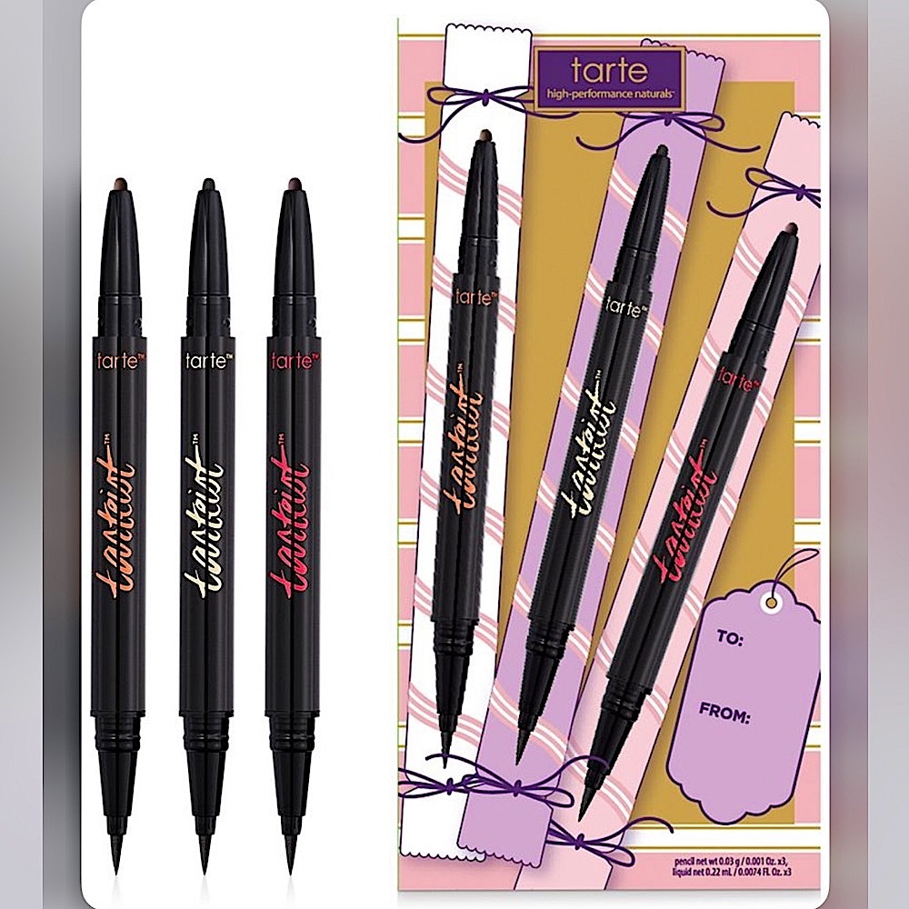 🆕🖤TARTE: TRIO Dual Ended Eyeliners: BLACK BROWN & BURGUNDY